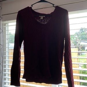 Long sleeve knit pattern shirt. XL